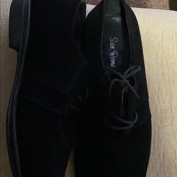 Men’s San Remo Avery Black Suede Shoes main image 4